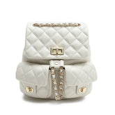Quilted Sheepskin Leather Backpack